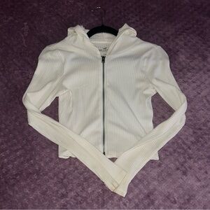 Hollister Cream Long Sleeve Top
